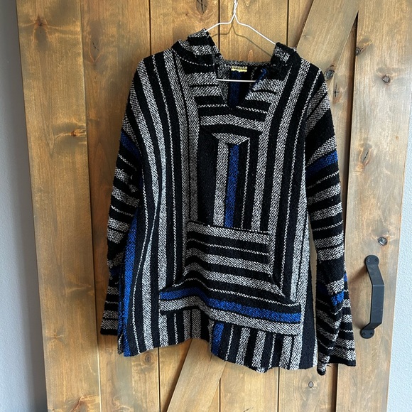 Source Unknown Other - Black and Blue Striped Sweater